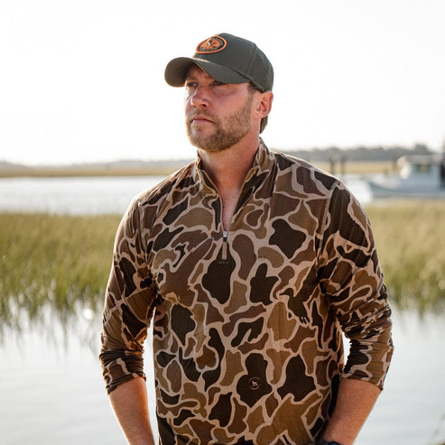 Core Layer 1/4 Zip Pullover Duck Camo – Over Under Clothing