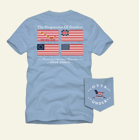 S/S Progression of Freedom Tee Beachwash