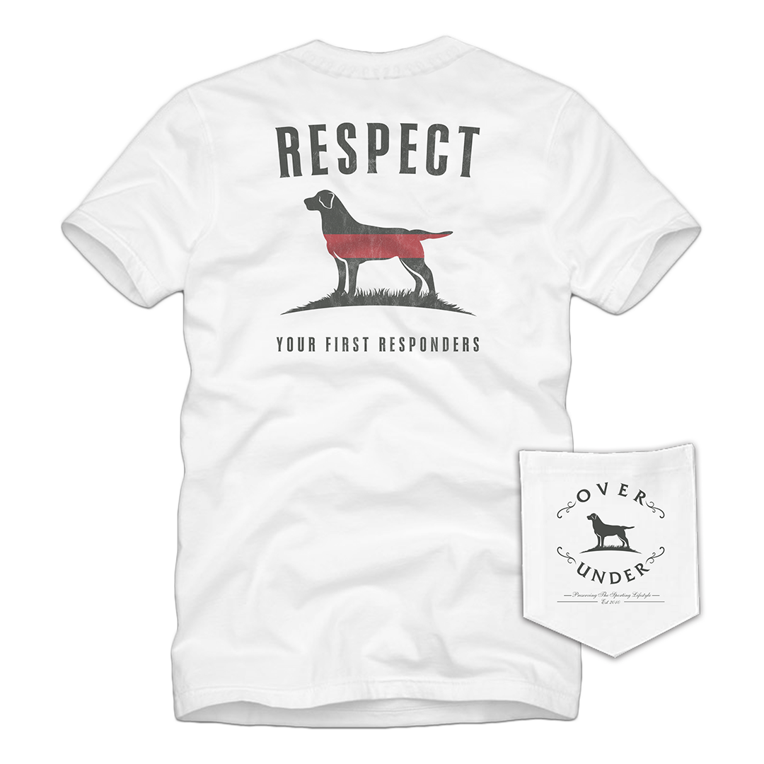 S/S Red Line Respect T-Shirt White