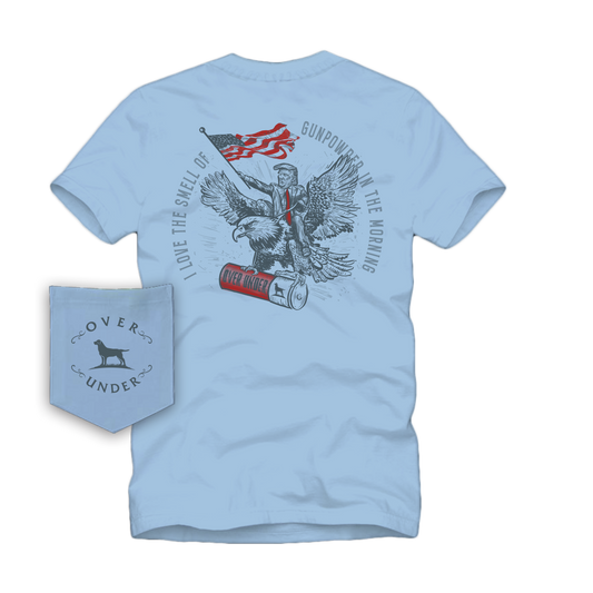 S/S Vintage Let Freedom Ring T-Shirt Chambray
