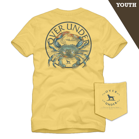 S/S Youth Blue Crab T-Shirt Sunshine