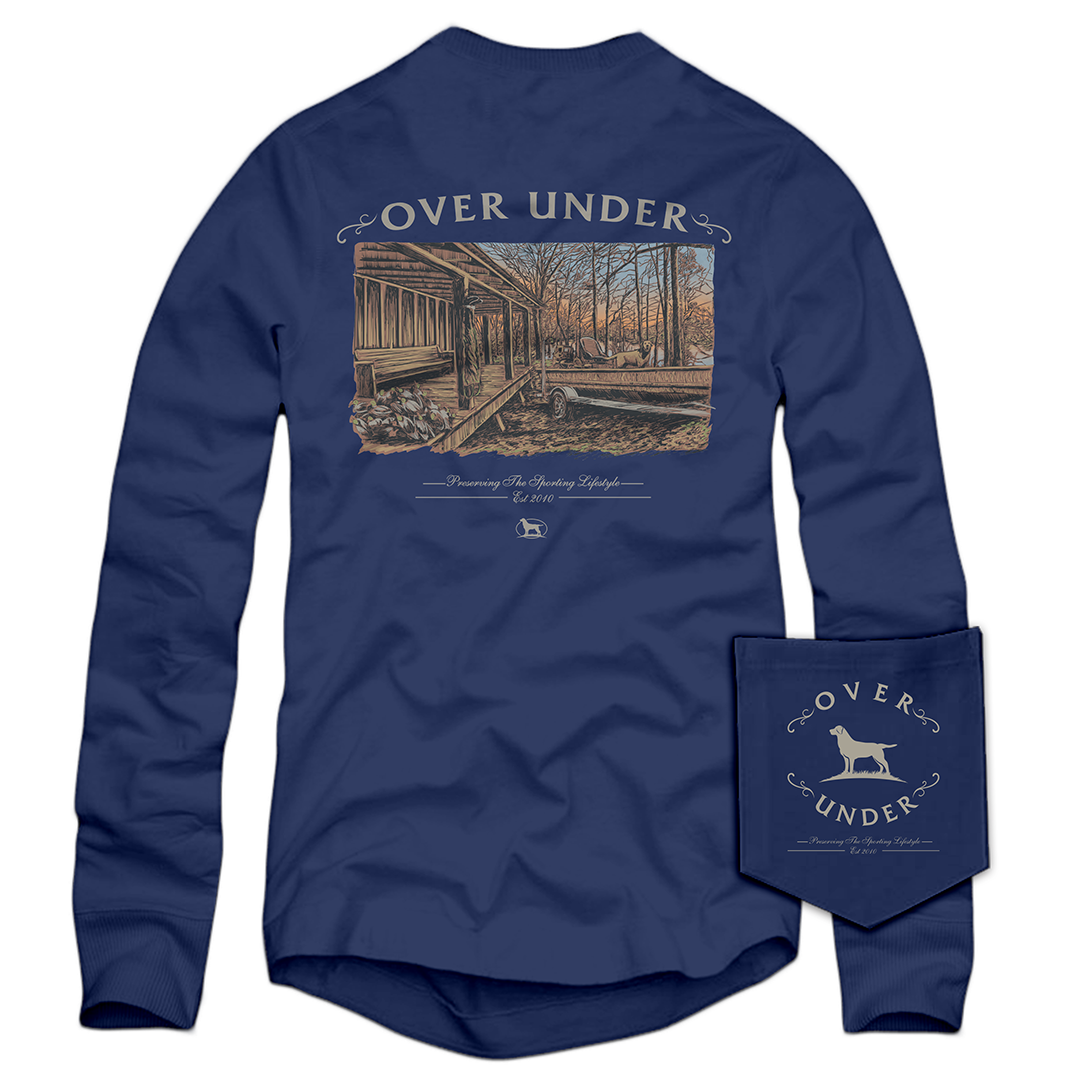 L/S Strait Lake T-Shirt Navy