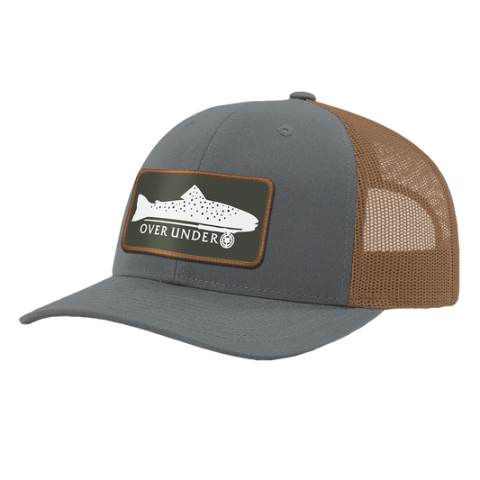 Trout on Fly Mesh Back Gunsmoke