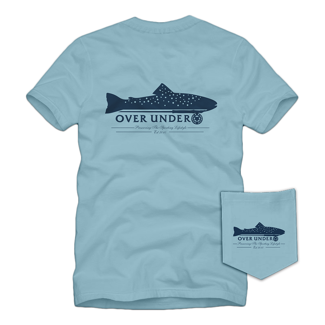 S/S Trout on Fly T-Shirt Beachwash