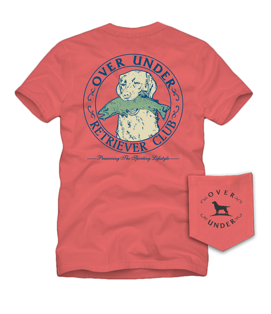 S/S Trout Dog T-Shirt Coral