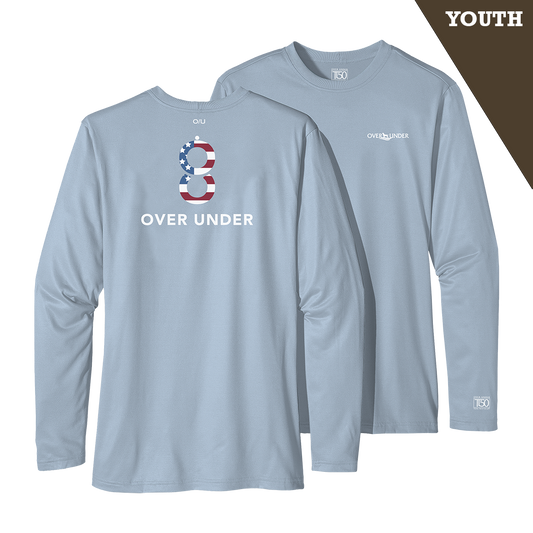 L/S Youth Tidal Tech Double Barrel Flag Skyride