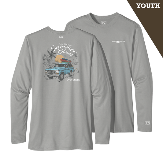 L/S Youth Tidal Tech Summer Blues Bonefish