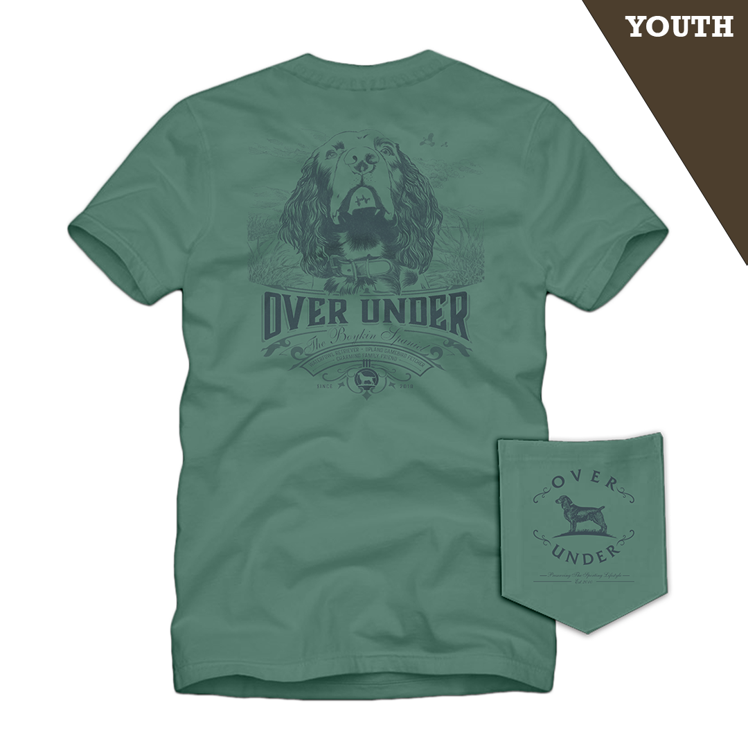 S/S Youth Boykin Spaniel T-Shirt Light Green