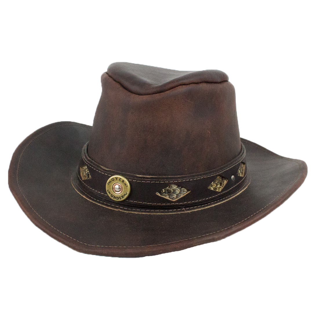 The Leather Outback Hat - Over Under Clothing