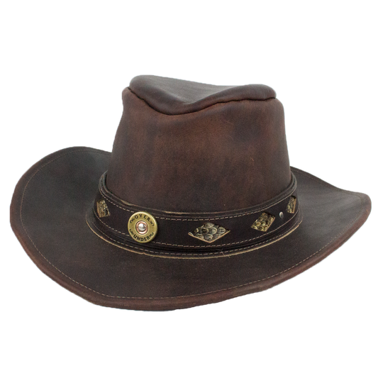 The Leather Outback Hat - Over Under Clothing