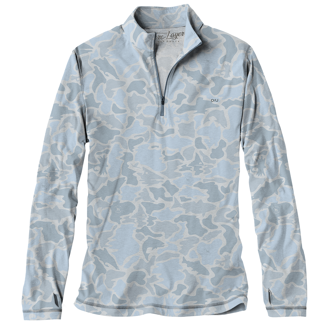 Core Layer 1/4 Zip Pullover Water Camo