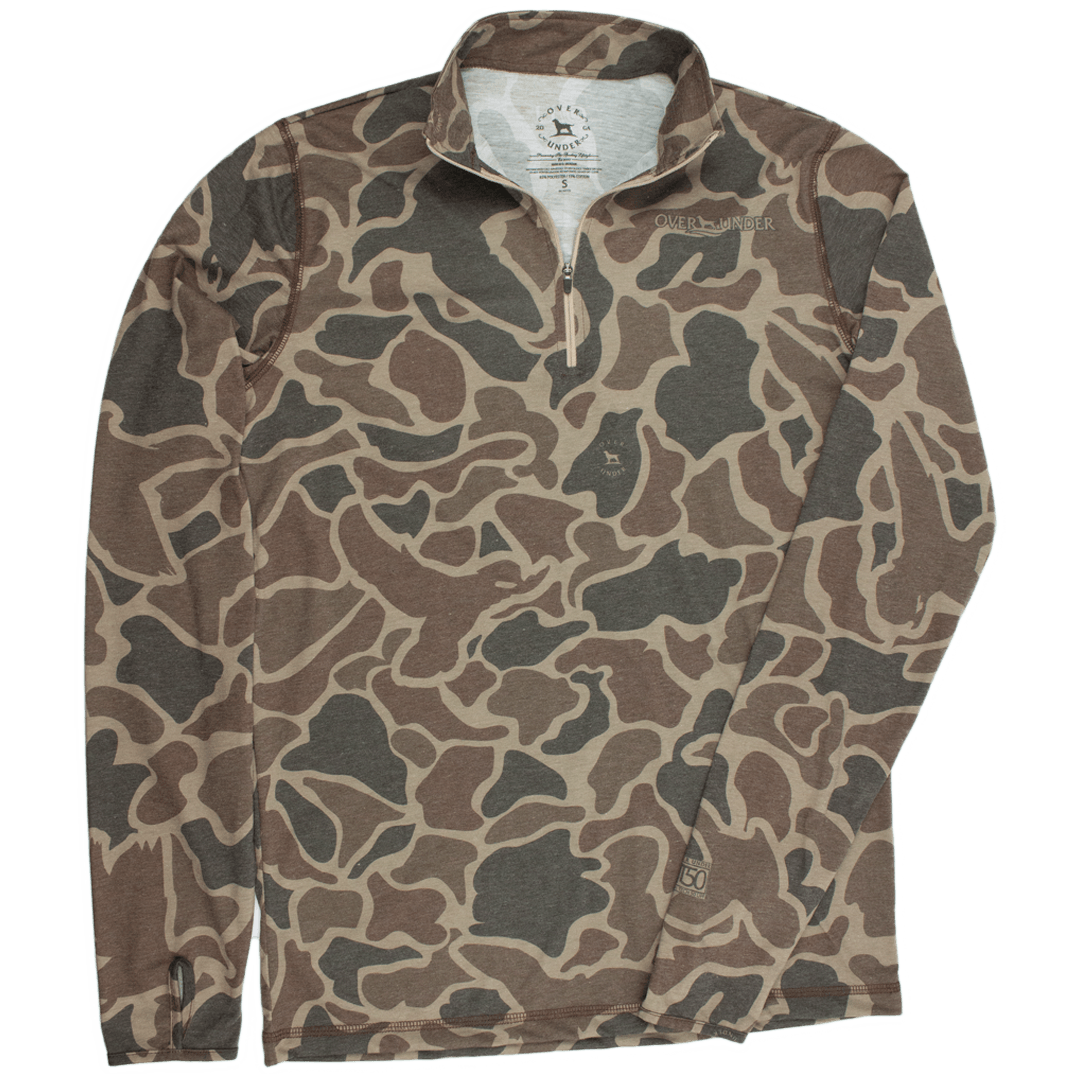 Camo quarter 2025 zip fleece