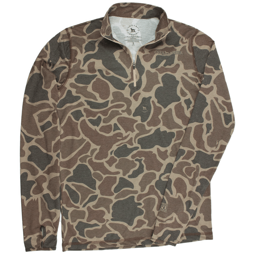 Core Layer 1/4 Zip Pullover Duck Camo - Over Under Clothing