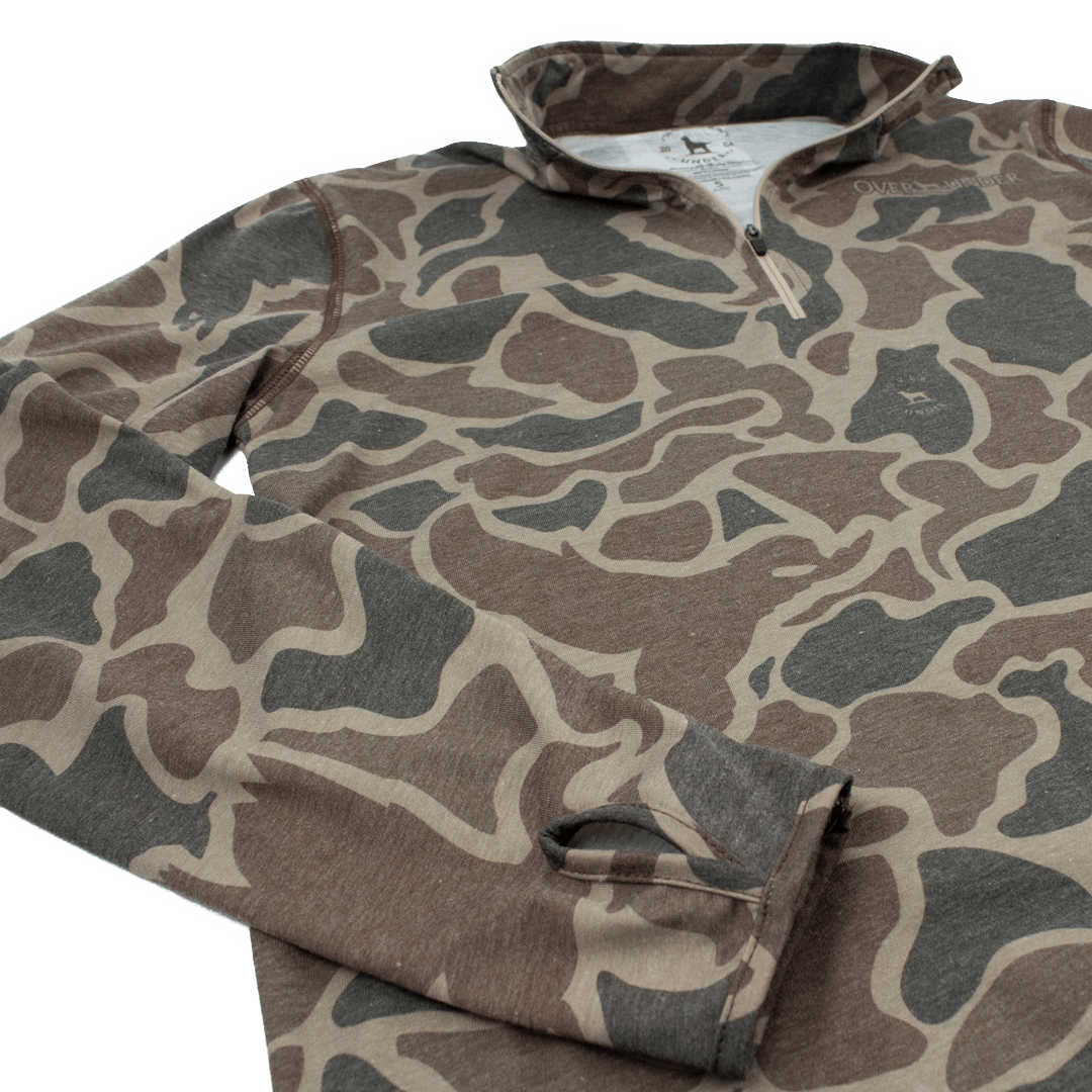 Core Layer 1/4 Zip Pullover Duck Camo - Over Under Clothing