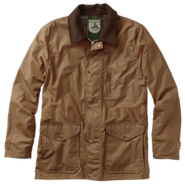 Tan top waxed jacket