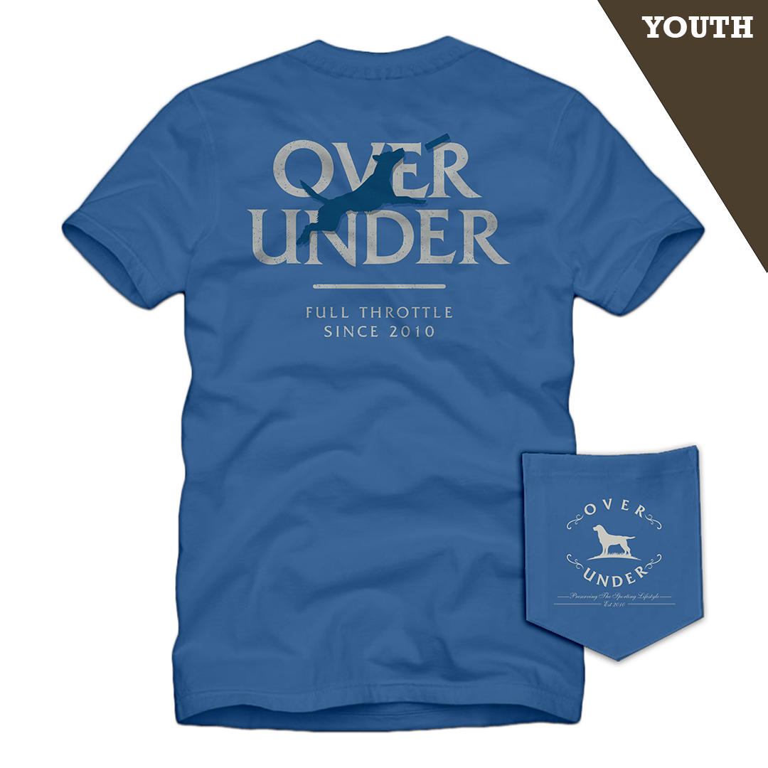 S/S Youth Full Throttle T-Shirt Blue Jean