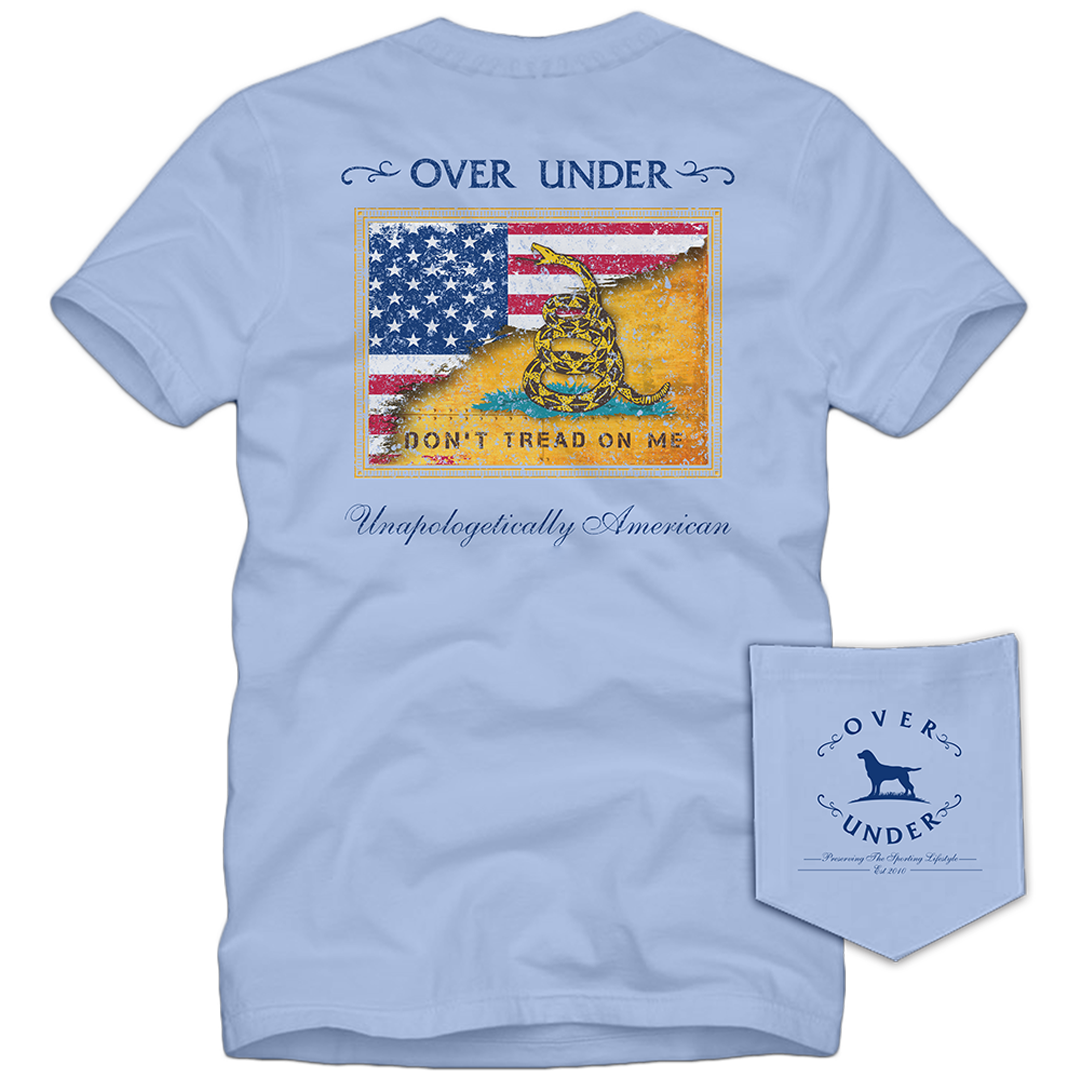 S/S Gadsden Flag T-Shirt Sky Blue
