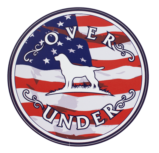 American Flag Logo Sticker