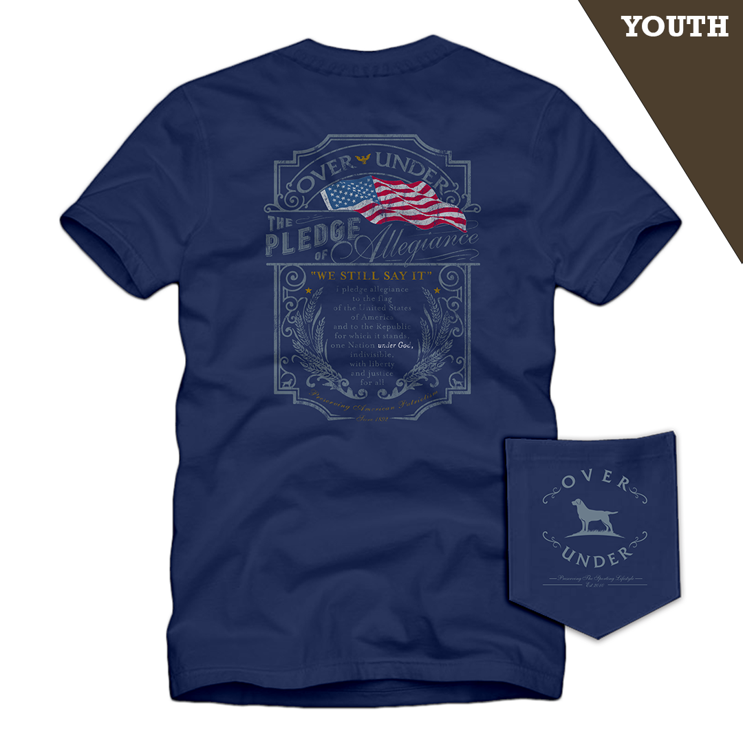 S/S Youth Pledge of Allegiance T-Shirt Navy