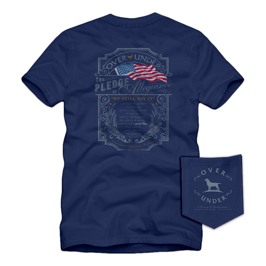 S/S Pledge of Allegiance T-Shirt Navy