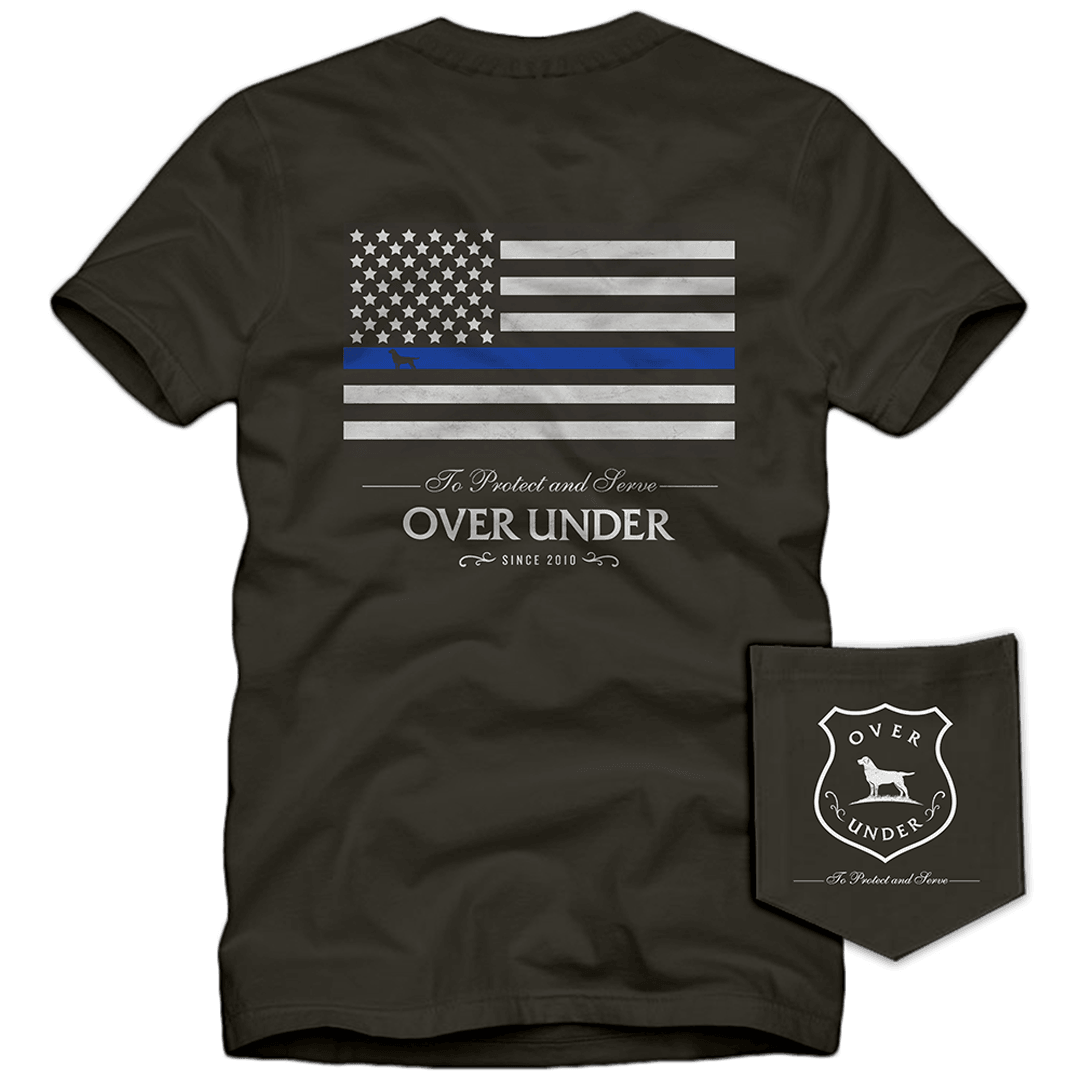 S/S Protect & Serve T-Shirt Charcoal - Over Under Clothing