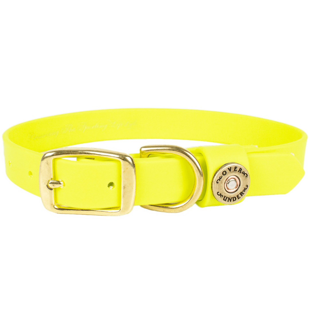 Water Dog Collar Safety Yellow - Over Under Clothing