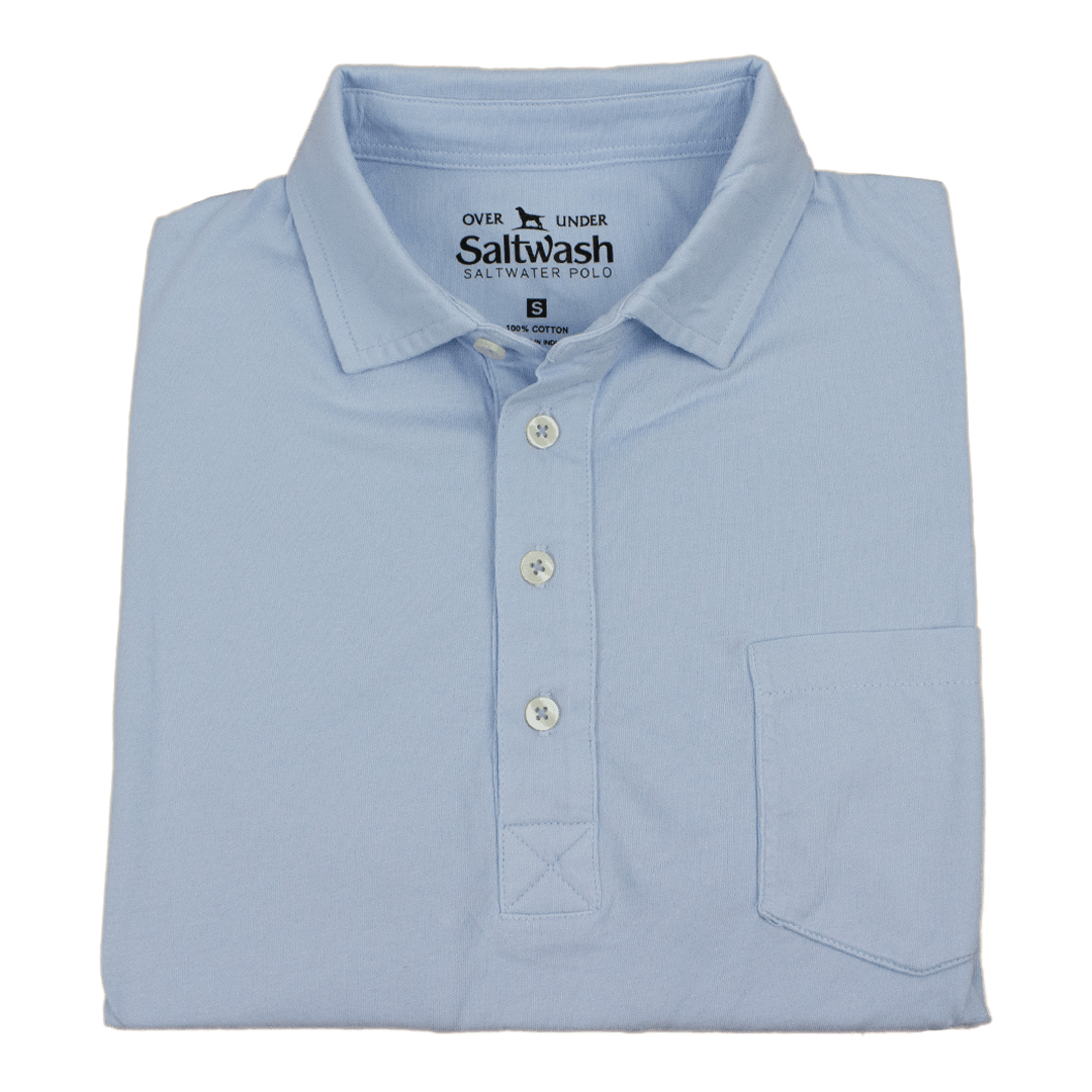 Saltwash Polo Salty Blue - Over Under Clothing