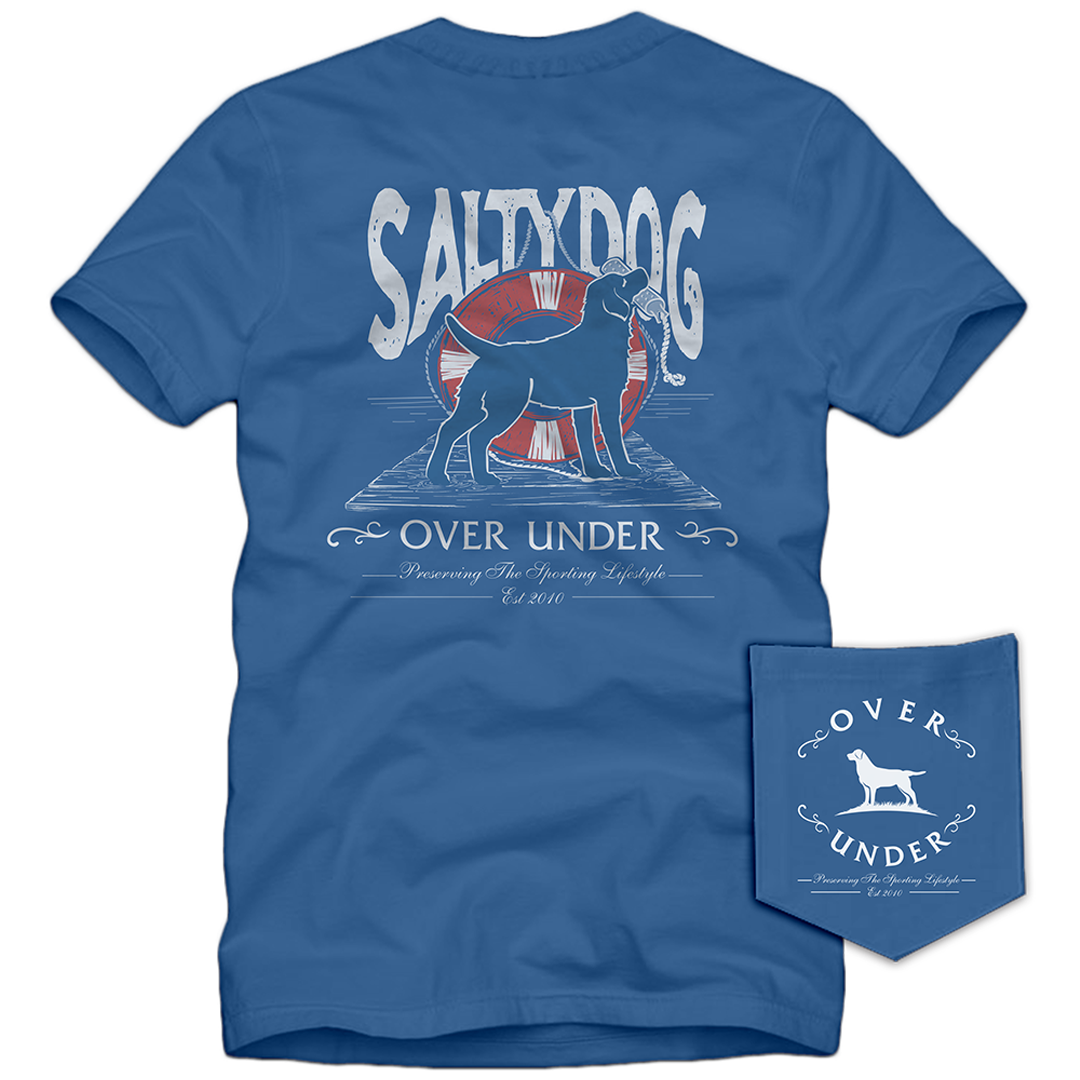 S/S Salty Dog T-Shirt Blue Jean
