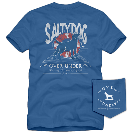 S/S Salty Dog T-Shirt Blue Jean