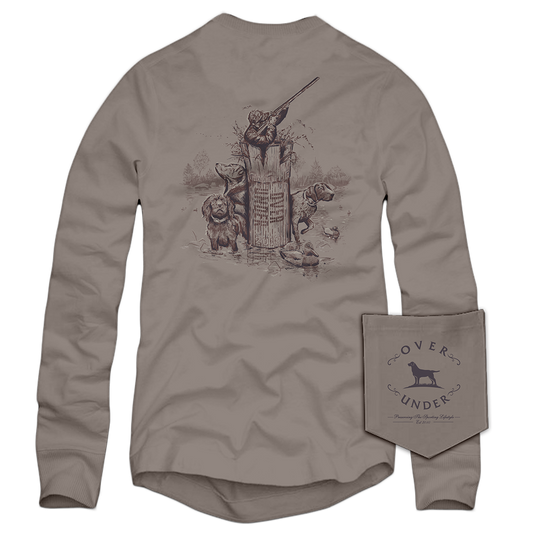 L/S Take 'Em T-Shirt Driftwood