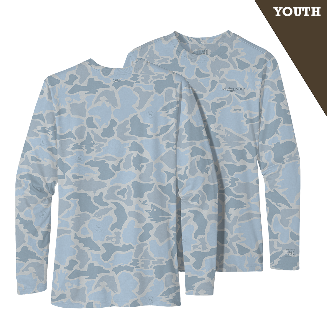 L/S Youth Tidal Tech Water Camo