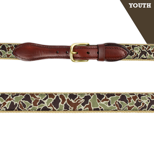 Youth Duck Camo Ribbon Belt