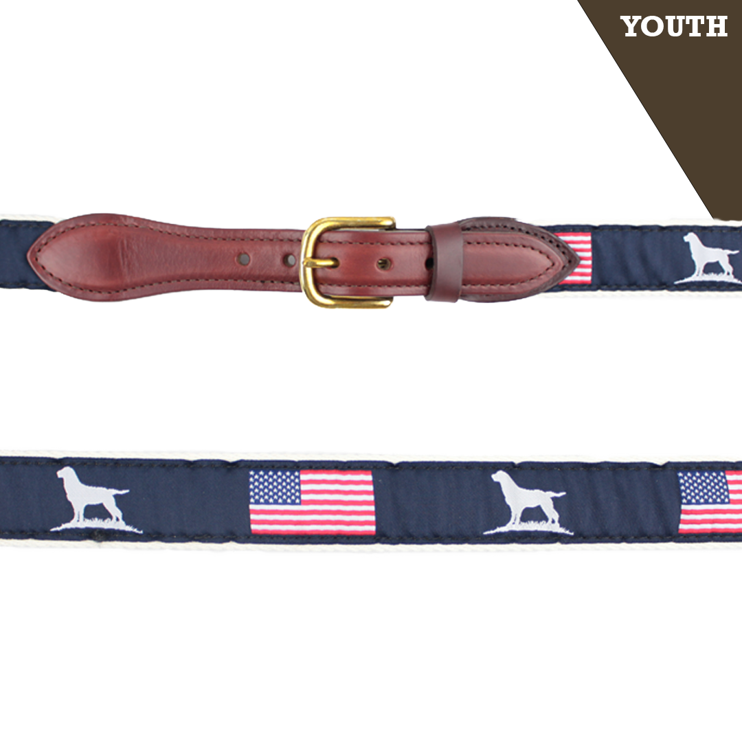 Youth Ribbon Belt--Patriot
