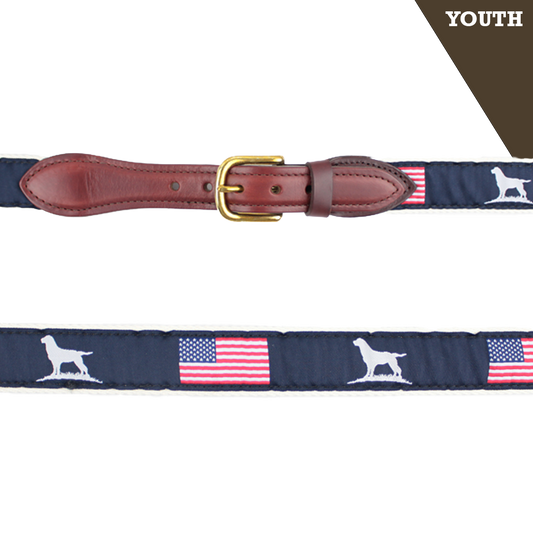 Youth Ribbon Belt--Patriot