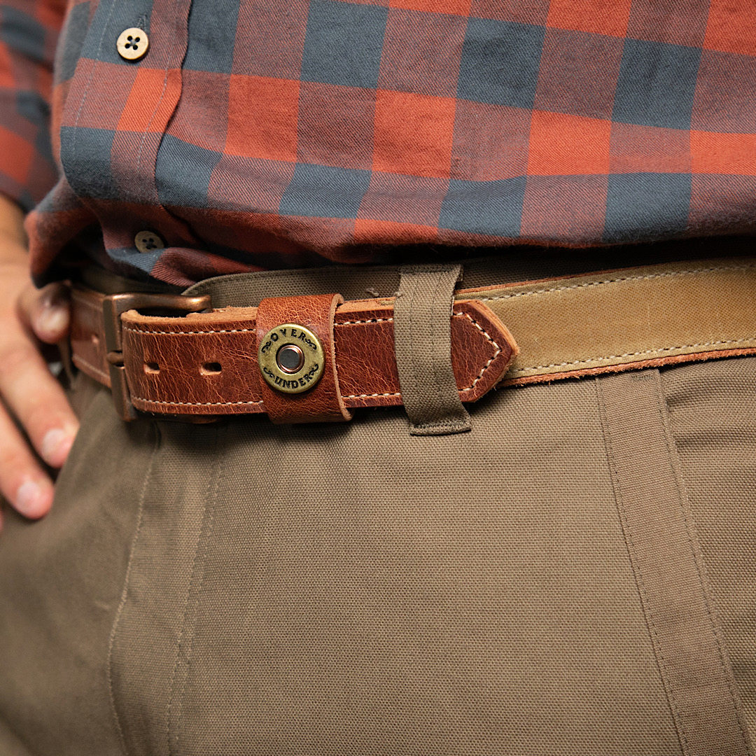 The Field Tan Waxed Canvas Belt – Over Under Clothing