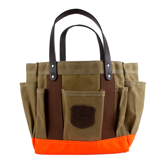 Waxed Rigger's Tote Field Tan/Blaze Orange - Over Under Clothing